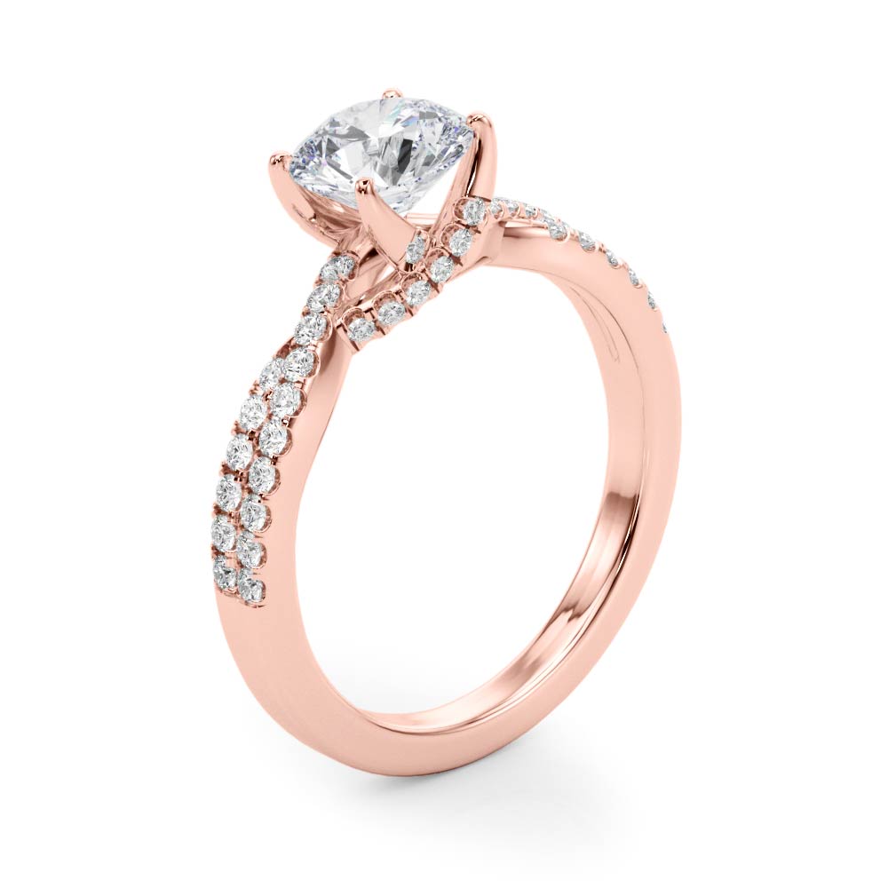 Round Engagment Multi-Row Diamond Engagement Ring · 1.25 ct tw