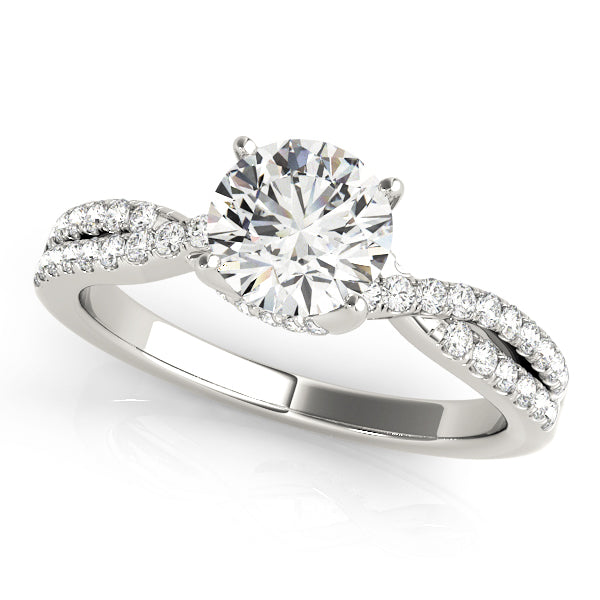 Round Engagment Multi-Row Diamond Engagement Ring · 1.25 ct tw
