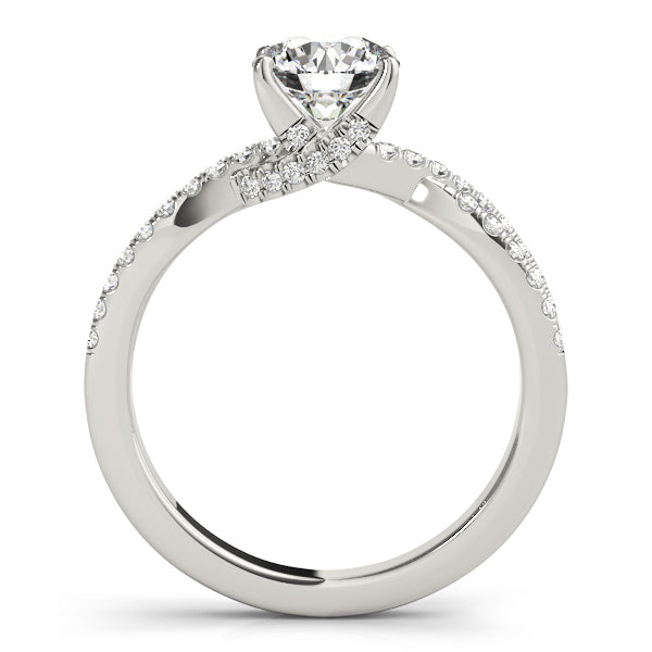 Round Engagment Multi-Row Diamond Engagement Ring · 1.00 ct tw