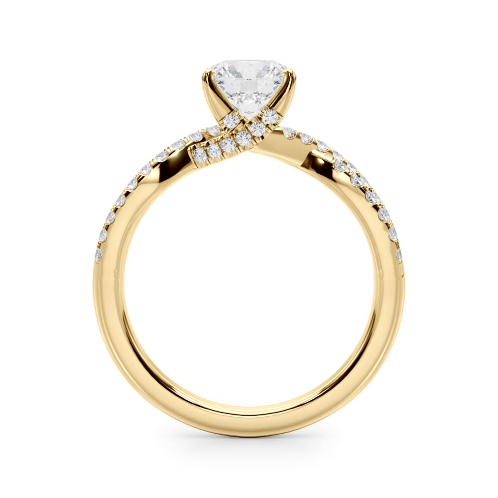 Round Engagment Multi-Row Diamond Engagement Ring · 1.25 ct tw