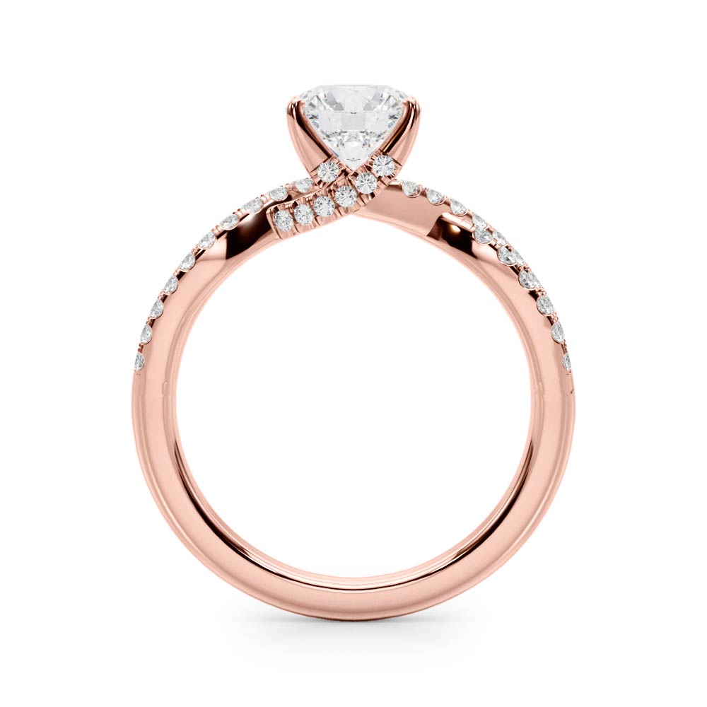 Round Engagment Multi-Row Diamond Engagement Ring · 1.25 ct tw