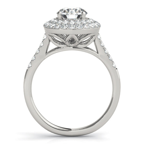 Round Halo Diamond Engagement Ring · 0.69 ct tw