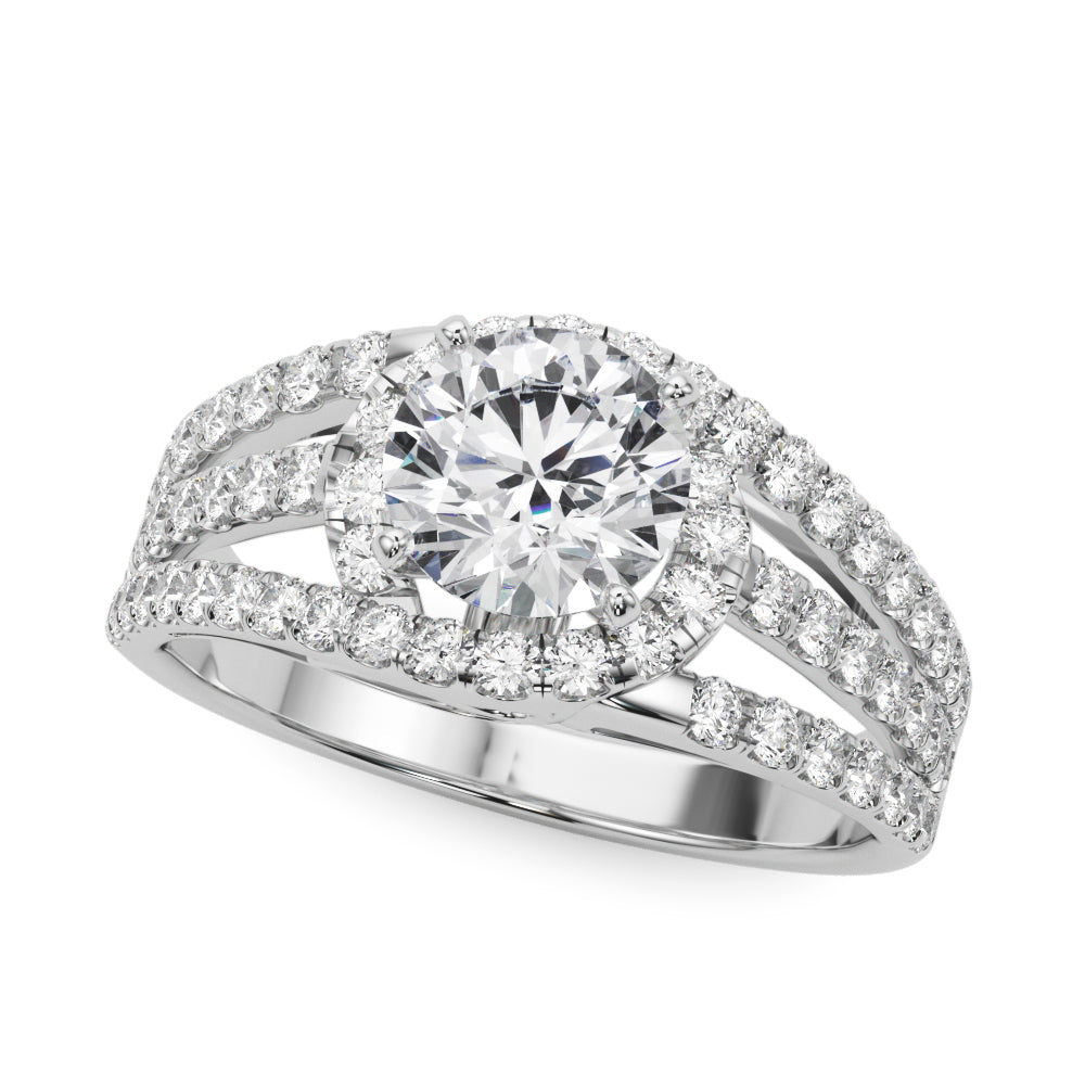Multi-Row Diamond Engagement Ring · 0.60 ct tw