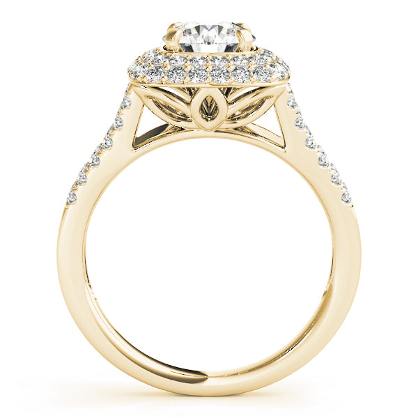 Round Halo Diamond Engagement Ring · 0.86 ct tw