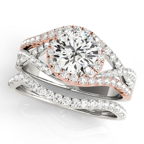 Round Halo Diamond Engagement Ring · 0.40 ct tw