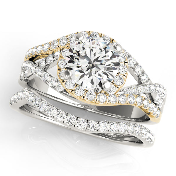 Round Halo Diamond Engagement Ring · 0.40 ct tw