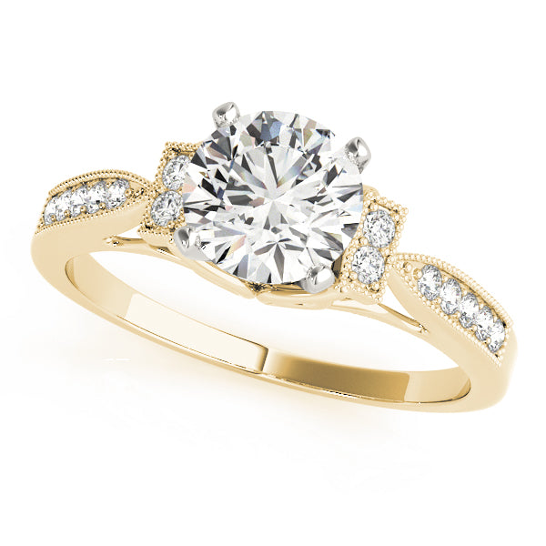 Single Row Prong Set Diamond Engagement Ring · 0.10 ct tw