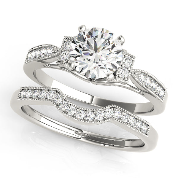 Single Row Prong Set Diamond Engagement Ring · 0.10 ct tw