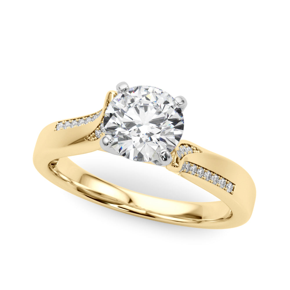 Multi-Row Diamond Engagement Ring · 0.13 ct tw