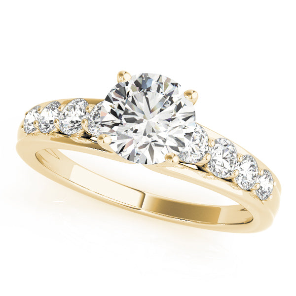 Round Single Row Prong Set Diamond Engagement Ring · 1.54 ct tw