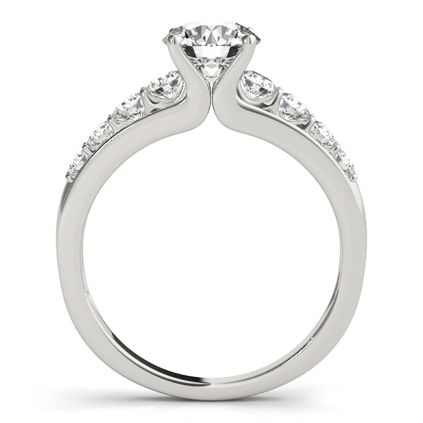 Round Single Row Prong Set Diamond Engagement Ring · 1.54 ct tw
