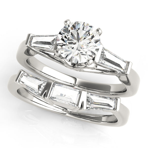 Baguette Fancy Shape Diamond Engagement Ring · 0.50 ct tw