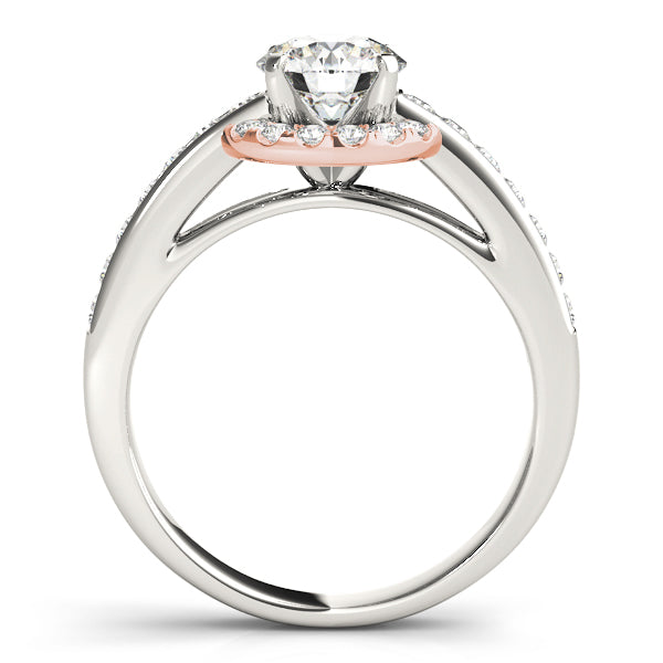 Round Halo Diamond Engagement Ring · 0.43 ct tw