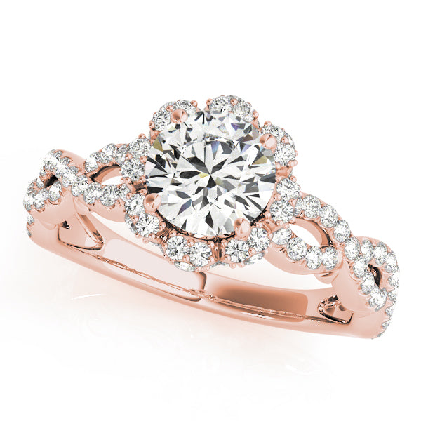 Round Halo Diamond Engagement Ring · 1.59 ct tw