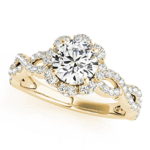 Round Halo Diamond Engagement Ring · 1.59 ct tw