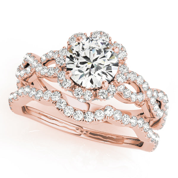 Round Halo Diamond Engagement Ring · 1.59 ct tw