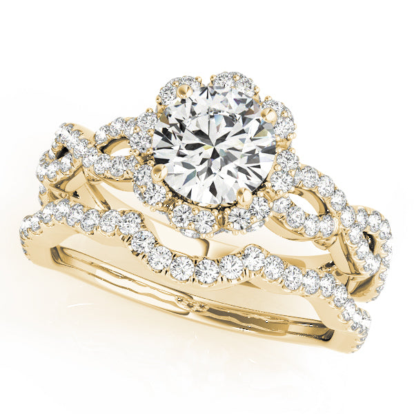 Round Halo Diamond Engagement Ring · 1.59 ct tw