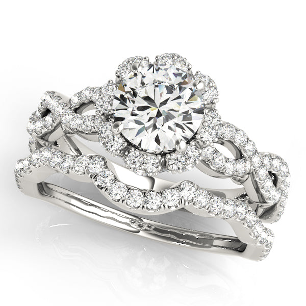 Round Halo Diamond Engagement Ring · 1.59 ct tw