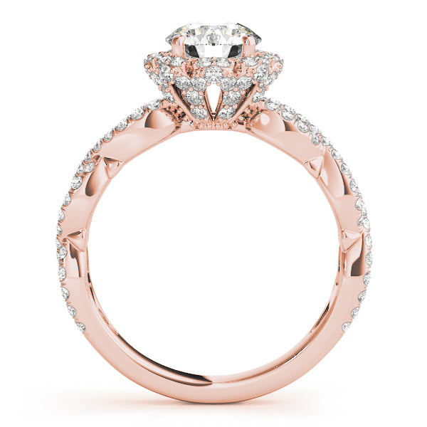 Round Halo Diamond Engagement Ring · 1.59 ct tw