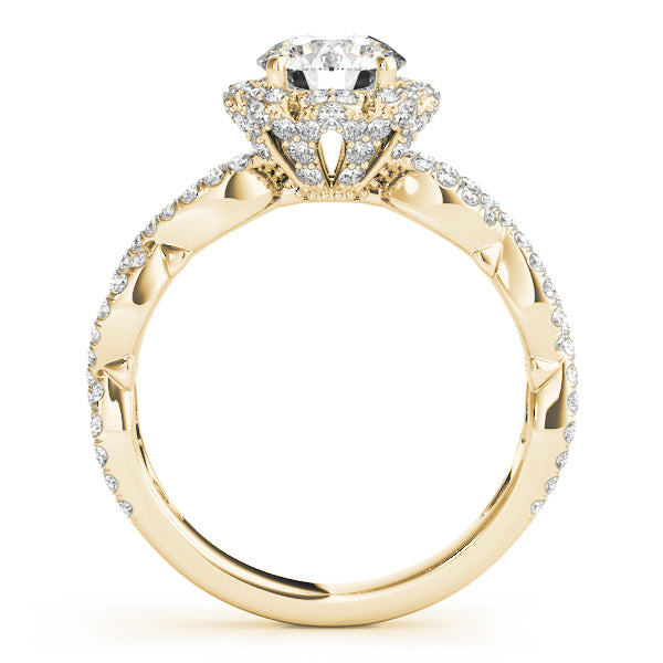 Round Halo Diamond Engagement Ring · 1.59 ct tw