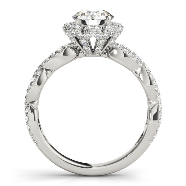 Round Halo Diamond Engagement Ring · 1.59 ct tw