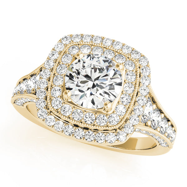 Round Halo Diamond Engagement Ring · 1.47 ct tw