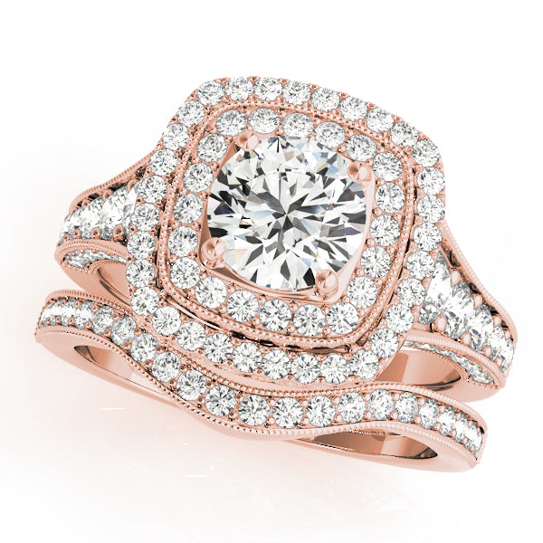 Round Halo Diamond Engagement Ring · 1.47 ct tw