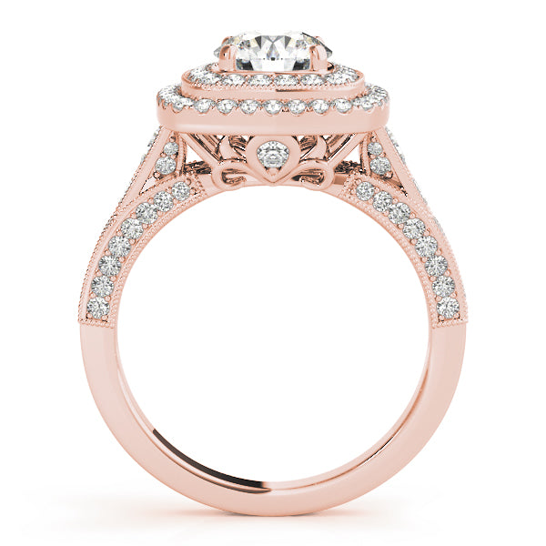 Round Halo Diamond Engagement Ring · 1.83 ct tw