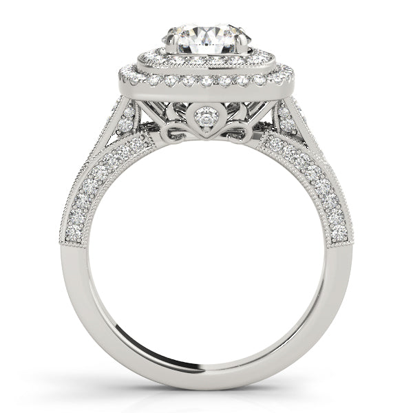 Round Halo Diamond Engagement Ring · 1.47 ct tw