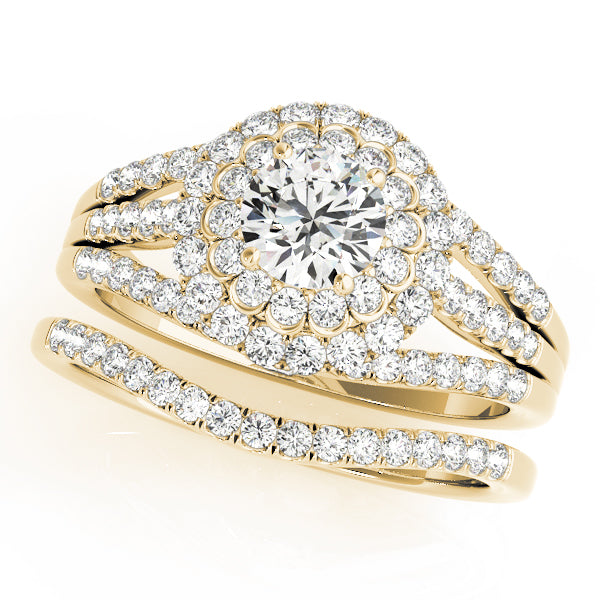 Round Halo Diamond Engagement Ring · 1.11 ct tw