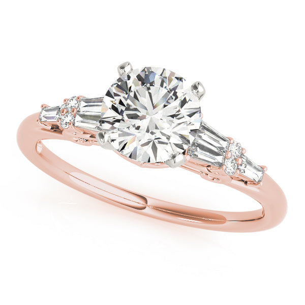 Baguette Fancy Shape Diamond Engagement Ring · 0.27 ct tw