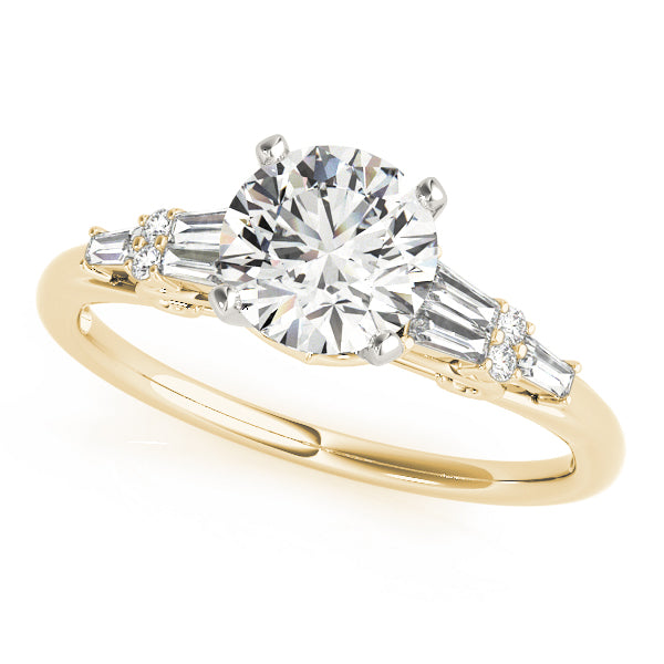 Baguette Fancy Shape Diamond Engagement Ring · 0.27 ct tw