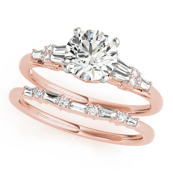 Baguette Fancy Shape Diamond Engagement Ring · 0.27 ct tw