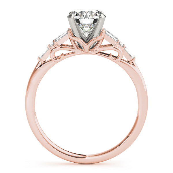 Baguette Fancy Shape Diamond Engagement Ring · 0.27 ct tw