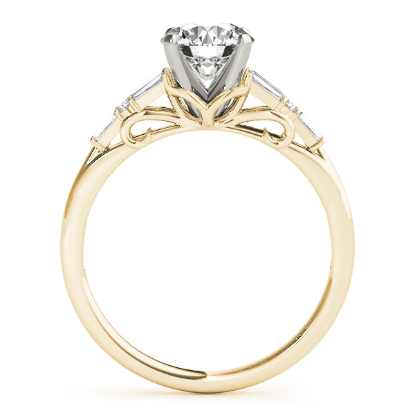 Baguette Fancy Shape Diamond Engagement Ring · 0.27 ct tw