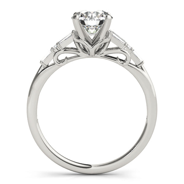 Baguette Fancy Shape Diamond Engagement Ring · 0.27 ct tw