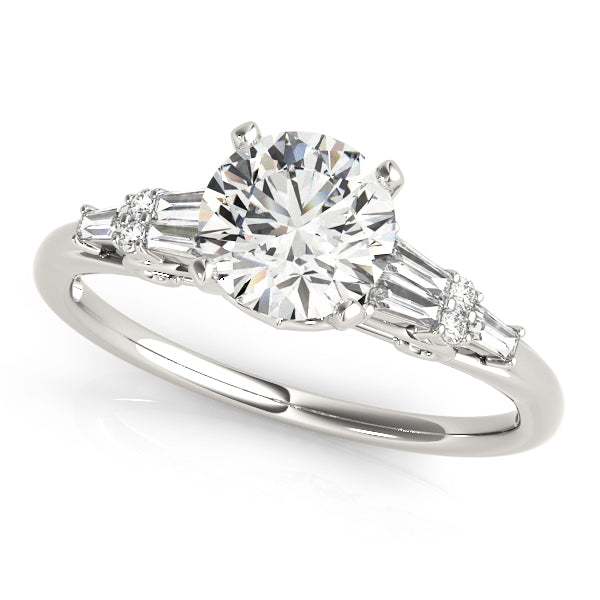 Baguette Fancy Shape Diamond Engagement Ring · 0.27 ct tw