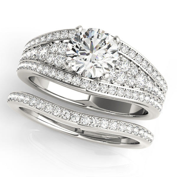 Multi-Row Diamond Engagement Ring · 0.41 ct tw