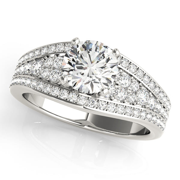 Multi-Row Diamond Engagement Ring · 0.41 ct tw