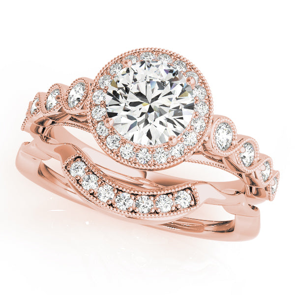 Round Halo Diamond Engagement Ring · 1.83 ct tw