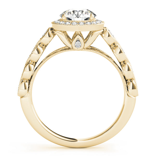Round Halo Diamond Engagement Ring · 1.83 ct tw