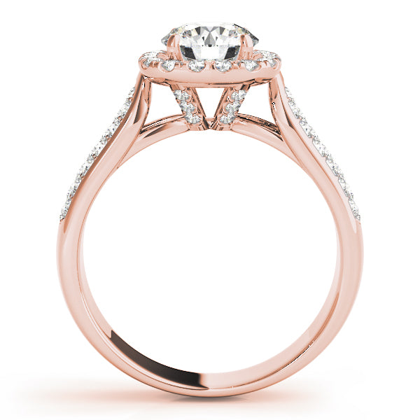 Round Halo Diamond Engagement Ring · 1.70 ct tw