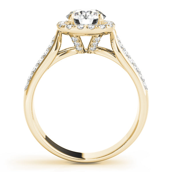 Round Halo Diamond Engagement Ring · 1.70 ct tw