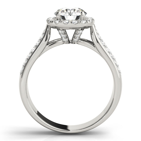 Round Halo Diamond Engagement Ring · 1.70 ct tw