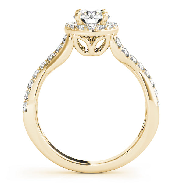 Round Halo Diamond Engagement Ring · 0.36 ct tw