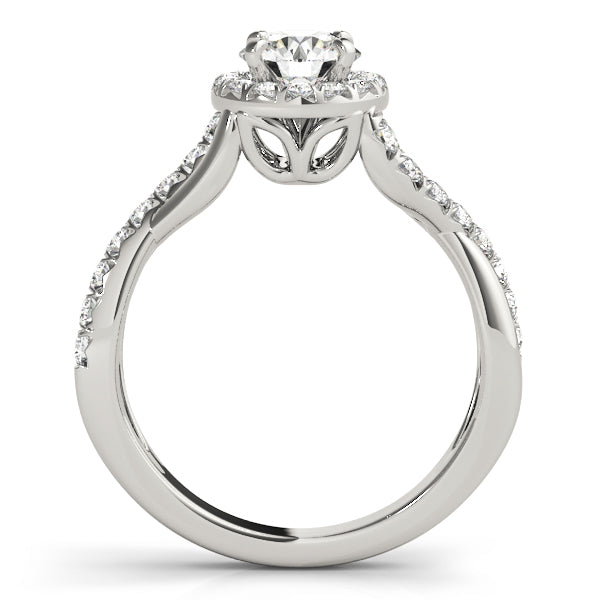 Round With Fixed Head Diamond Engagement Ring · 0.80 ct tw