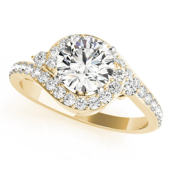 Bypass Diamond Engagement Ring · 0.39 ct tw
