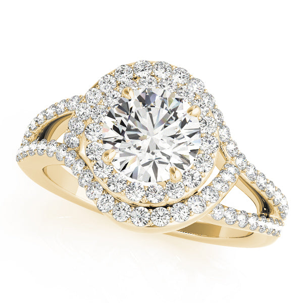 Round Halo Diamond Engagement Ring · 1.76 ct tw