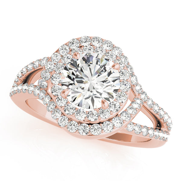 Round Halo Diamond Engagement Ring · 2.03 ct tw