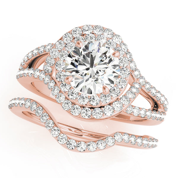Round Halo Diamond Engagement Ring · 2.03 ct tw